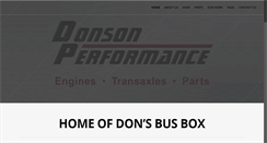 Desktop Screenshot of donsbusbox.com