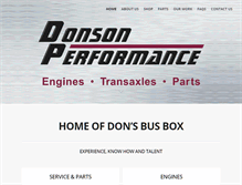 Tablet Screenshot of donsbusbox.com